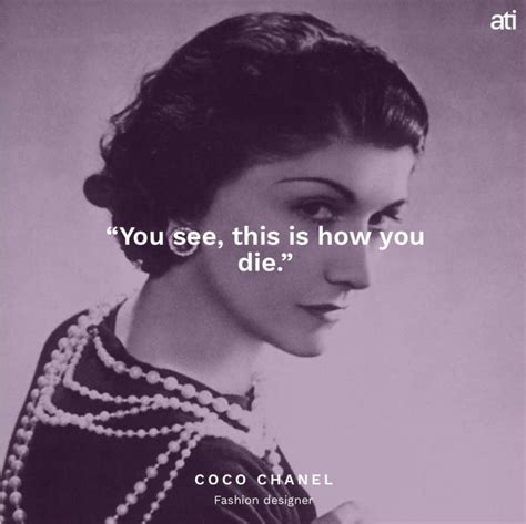 coco chanel last words.